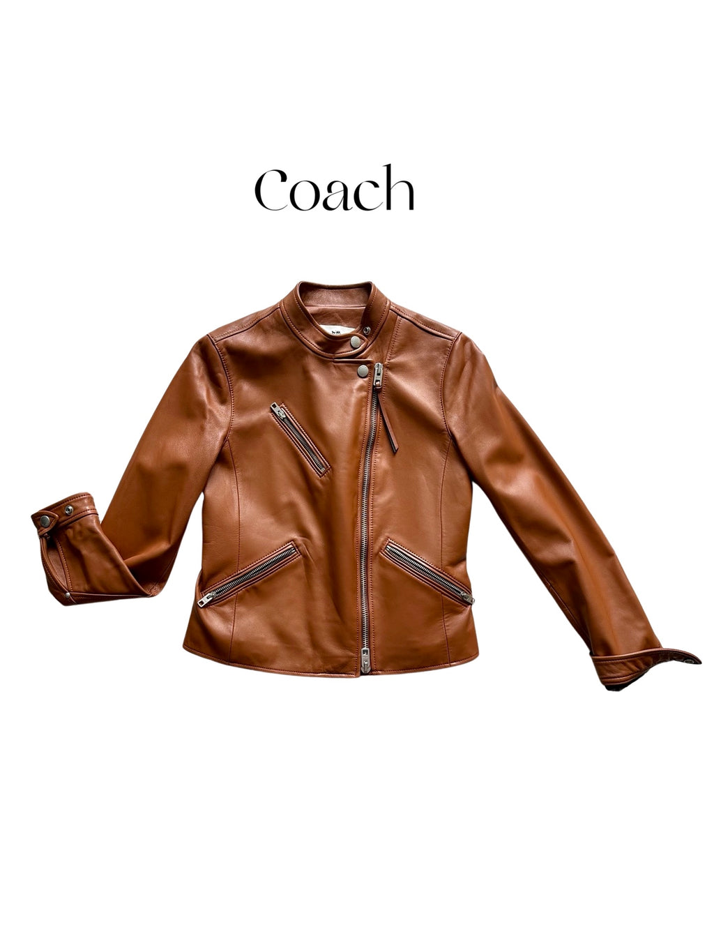 Coach Brown Leather Jacket