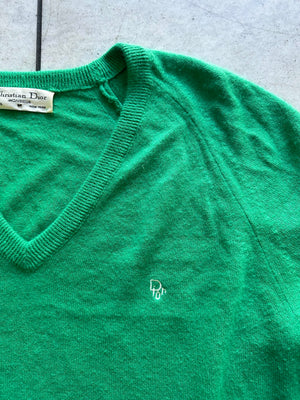 Vintage Christian Dior Green Sweater