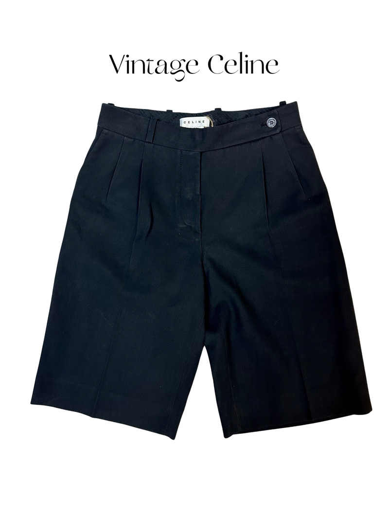 Vintage Celine High Waist Shorts