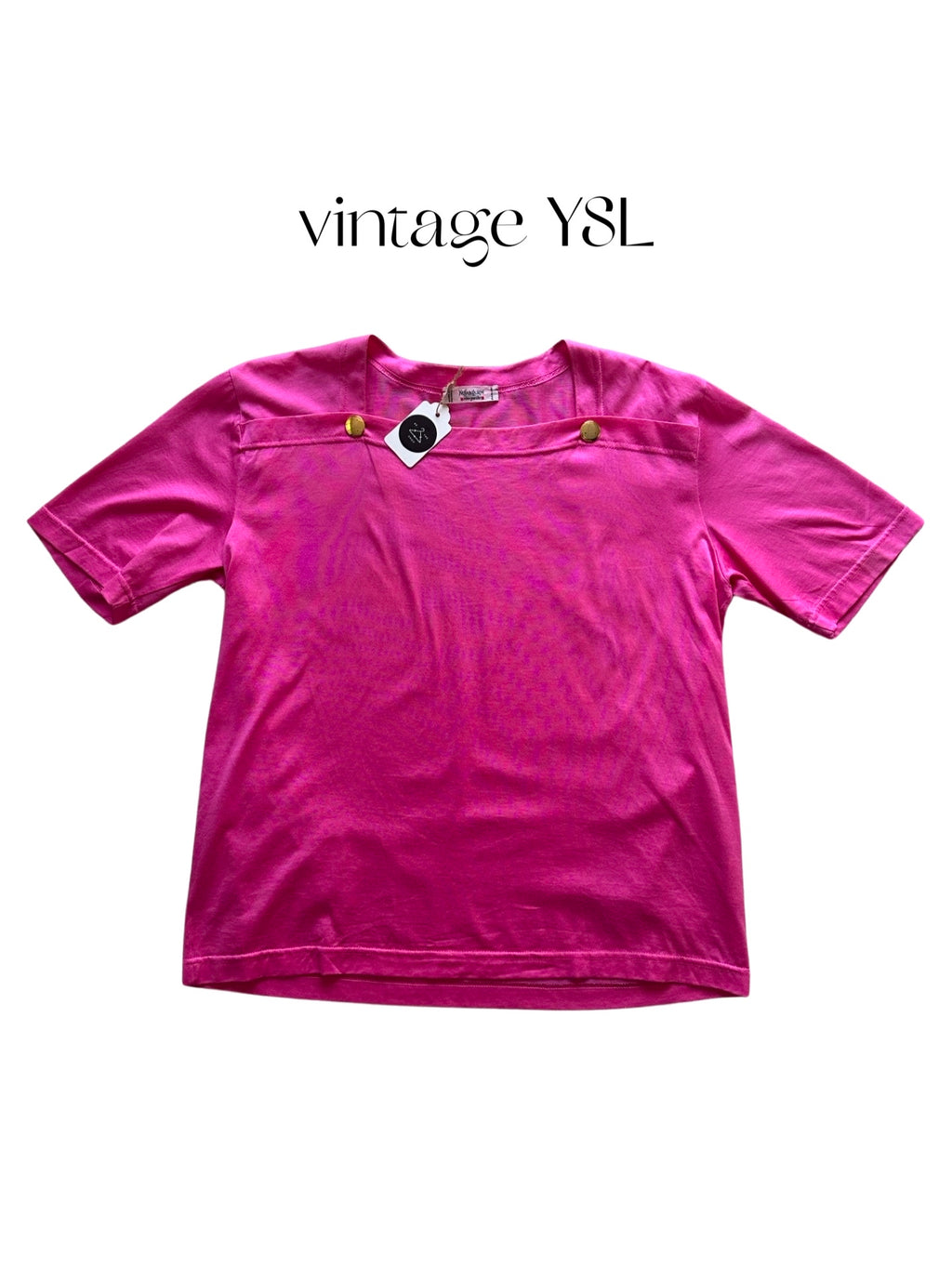 Vintage Yves Saint Laurent Pink Knit Top
