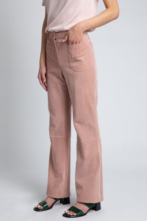 Vintage Moschino Pink Genuine Suede Pants