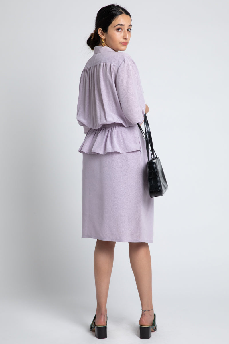 Vintage Valentino Lavender Dot Dress