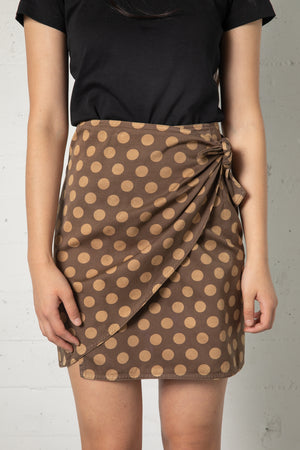 Vintage Moschino Dot Wrap Skirt