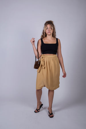 Vintage Giorgio Armani Textured Wrap Skirt