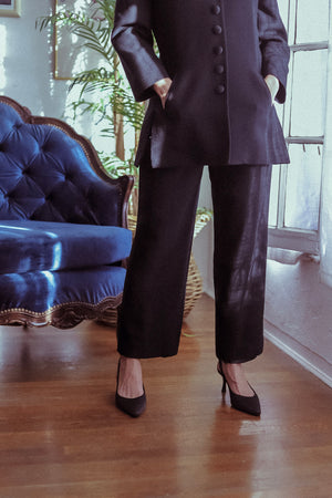 Vintage Christian Dior Black Suit Set