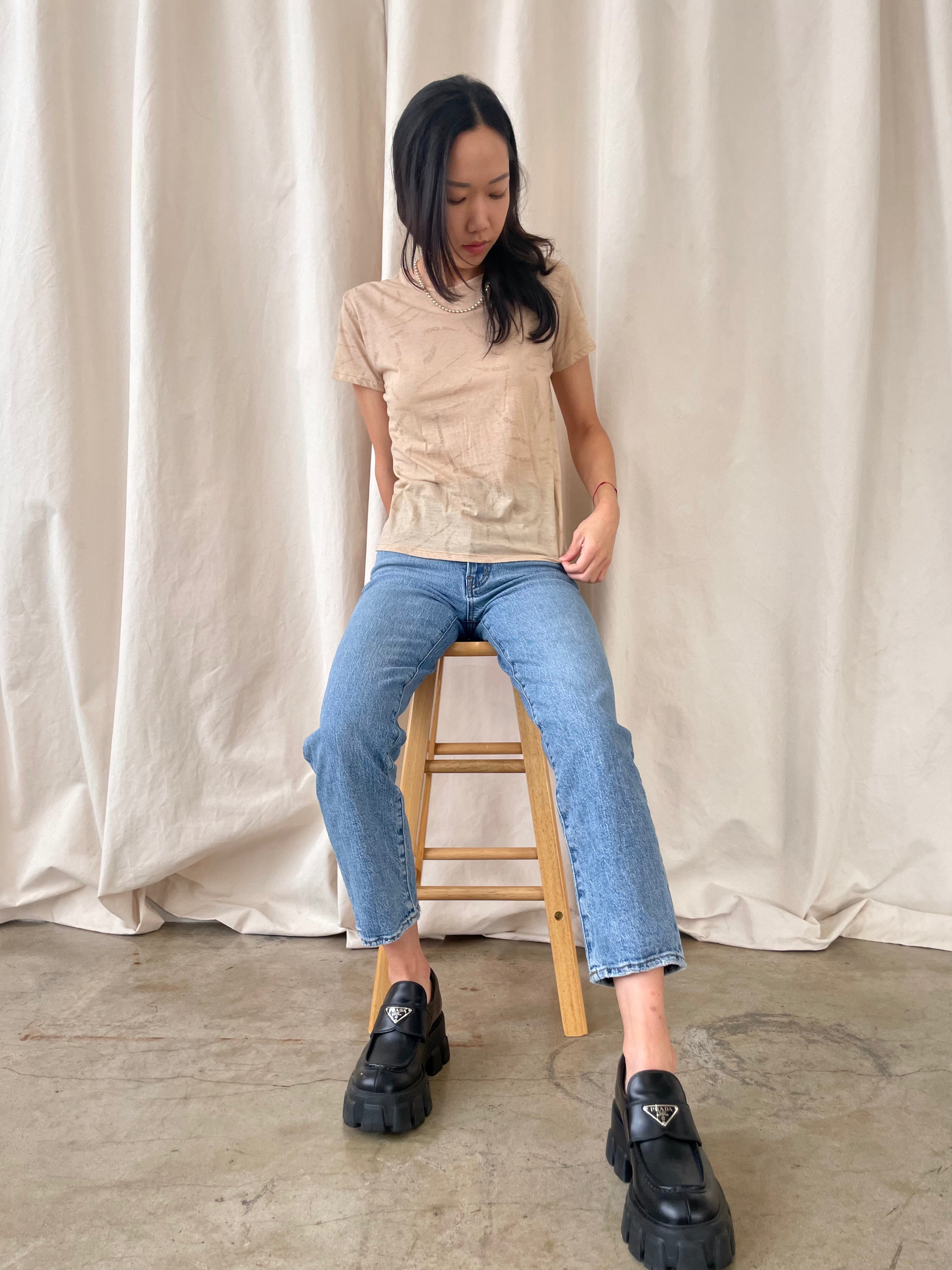 Vintage Fendi Jeans Logo Tee – Re: The Shop