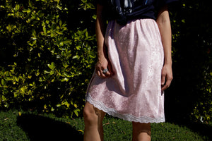 Vintage Christian Dior Jacquard Slip Skirt