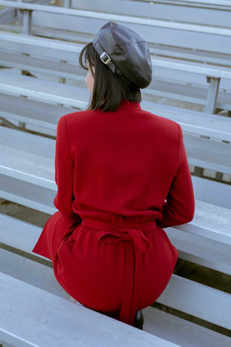 Vintage Valentino Red Back Tie Dress NWT