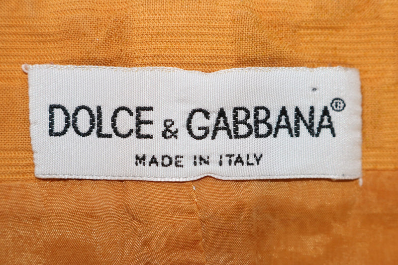 Vintage Dolce & Gabbana Orange Checkered Vest