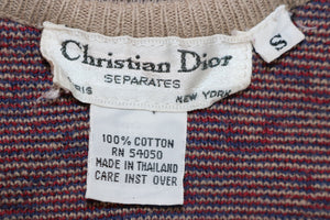 Vintage Christian Dior Geometric Sweater