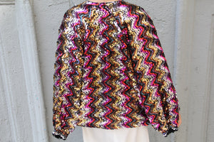 Vintage Multicolor Sequin Jacket