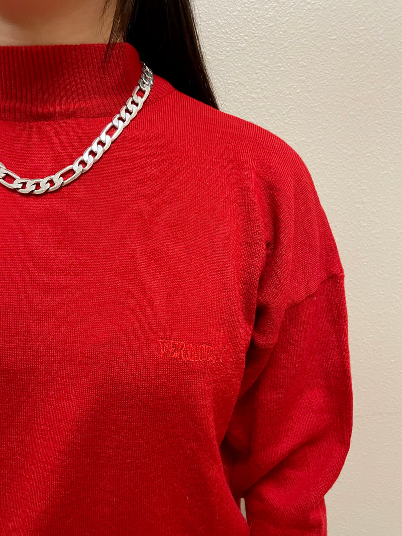 Vintage Versace Red Sweater