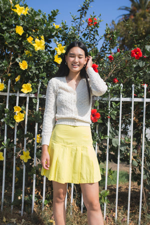 Vintage Versace Sport Yellow Tennis Skirt